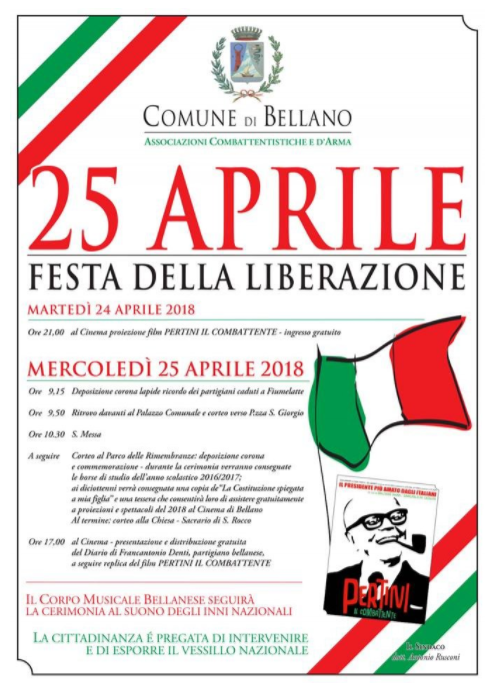 Festeggiamenti 25 Aprile a Bellano
