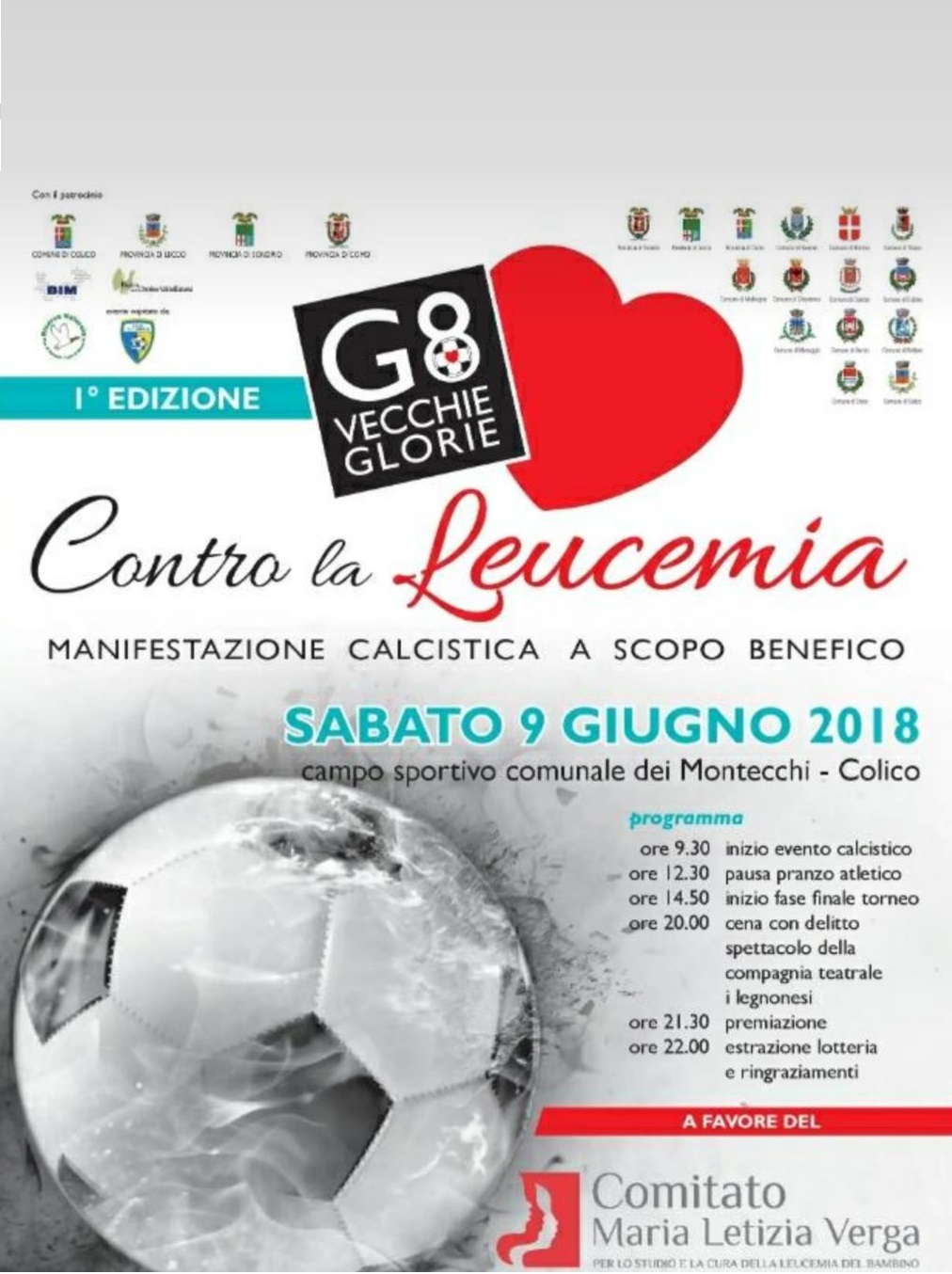 Vecchie Glorie contro la leucemia a Colico