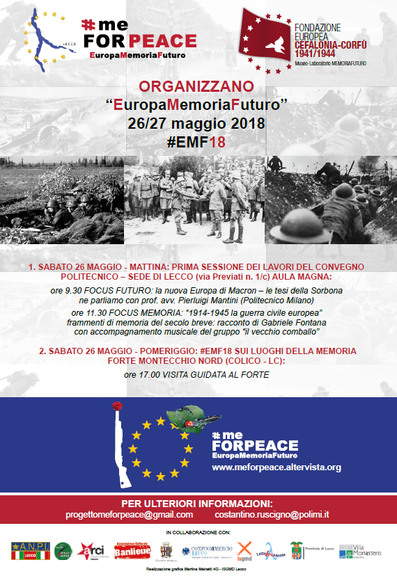 26 e 27 Maggio: Due Giornate sulla Memoria