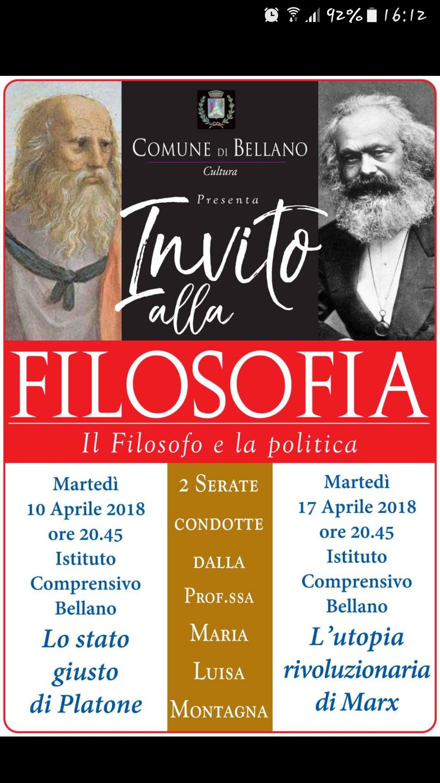 Invito alla Filosofia – Il filosofo e la politica