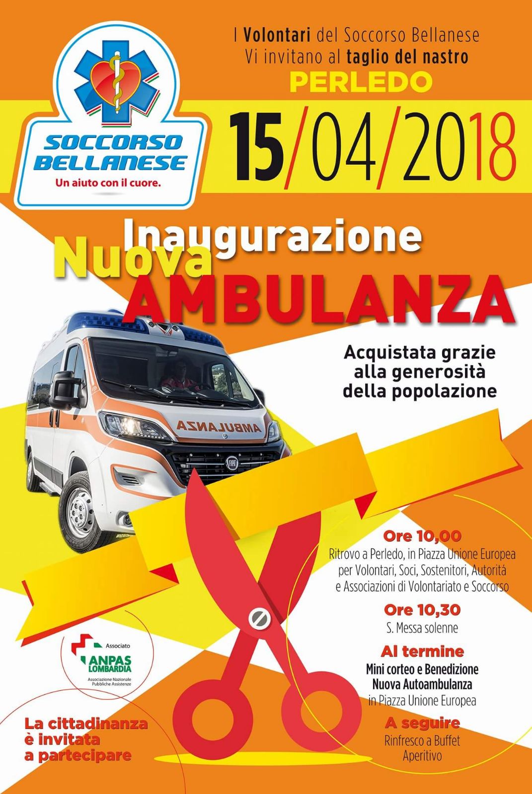 Inaugurazione nuova ambulanza