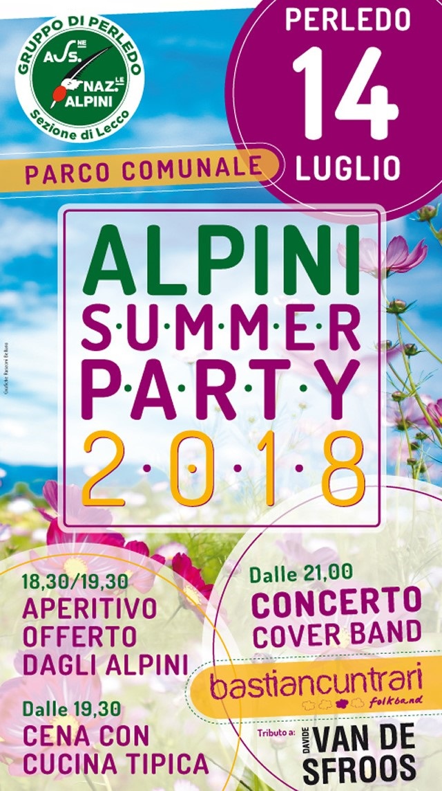 Alpini Summer Party 2018 a Perledo