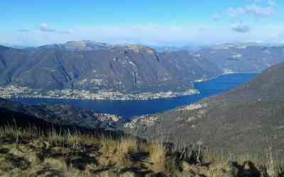 Vista del ramo di como dal monte Bolettone